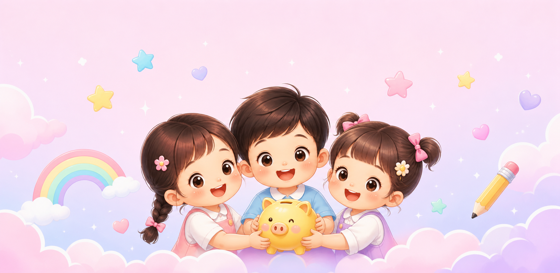 เด็กอนุบาลกับกระปุกออมสิน